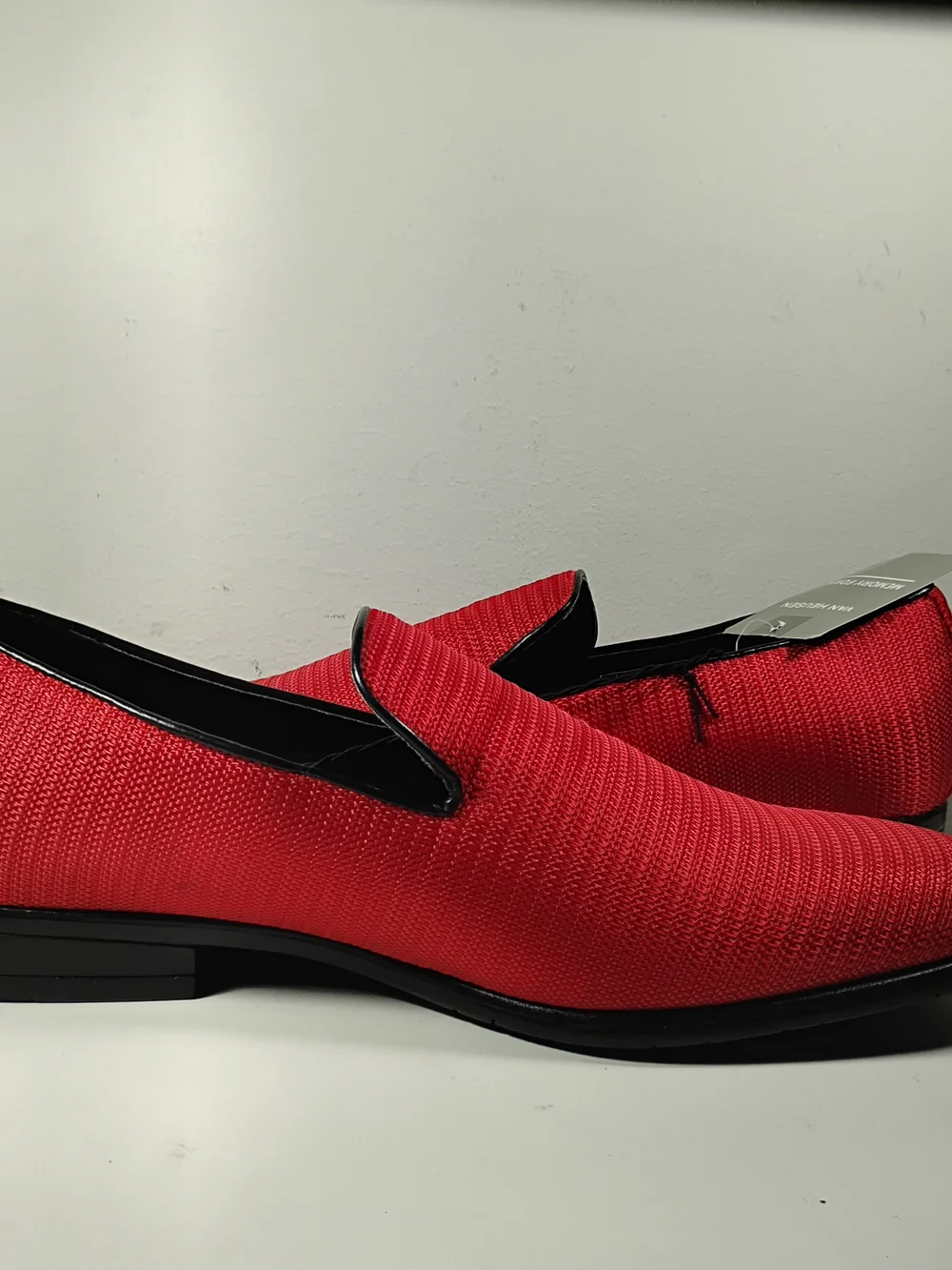 Van Heusen Black Suit with Red Accents